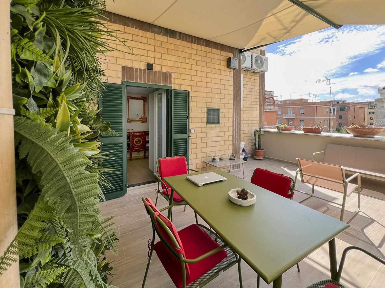 Apartmán Attico Urbano Terrazza Su Roma Metro A Cornelia Exteriér fotografie